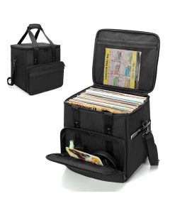 Trunab Borsa per dischi LP  giri. Conserva e Trasporta i tuoi vinili fino a 60 dischi 